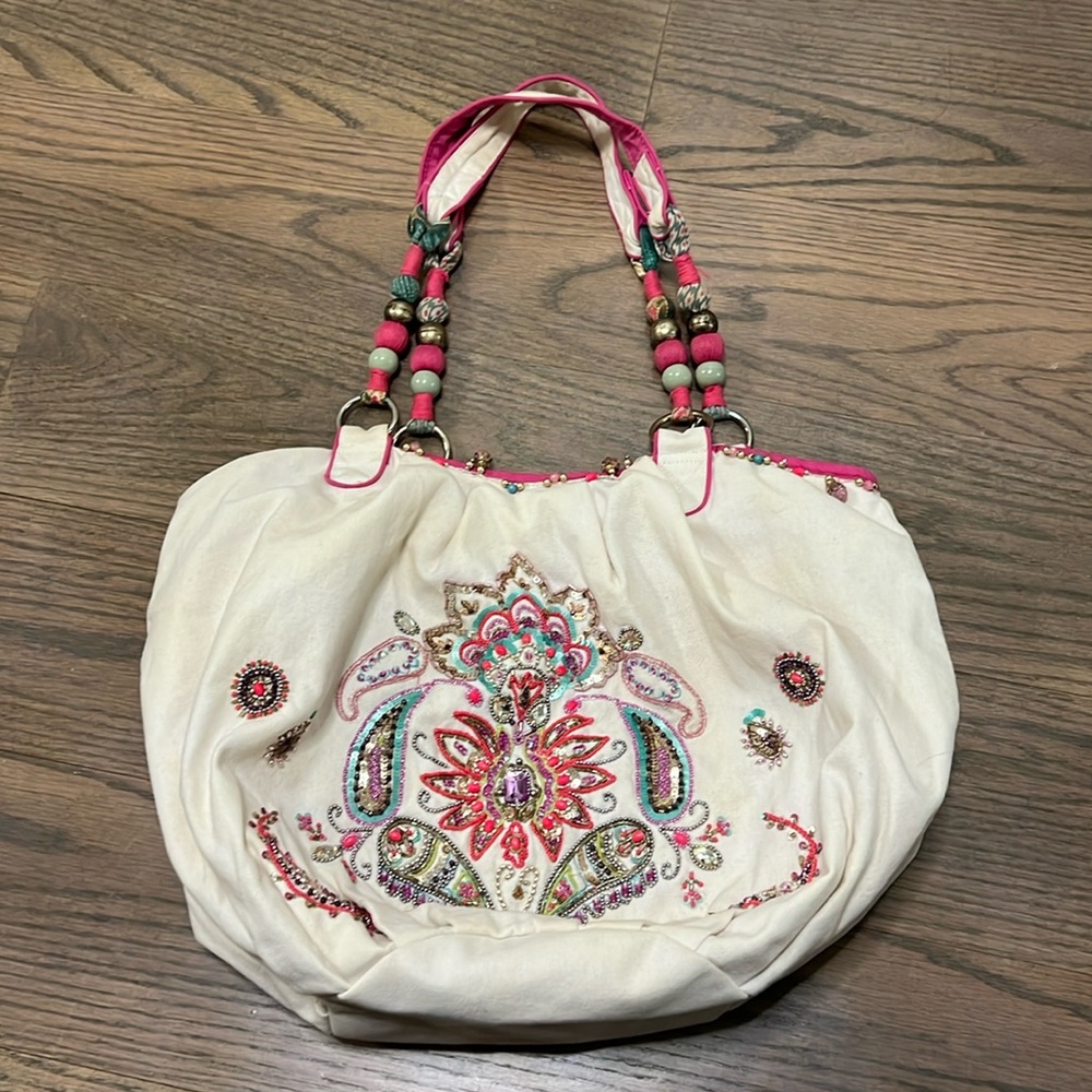 Accessorize embellished boho style shoulder bag